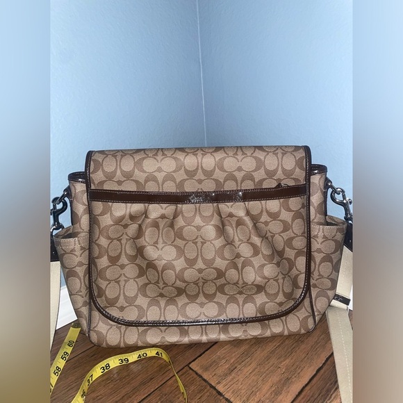 Coach signature logo bag coach messenger bag coach laptop y2k travel work bag - Picture 13 of 14